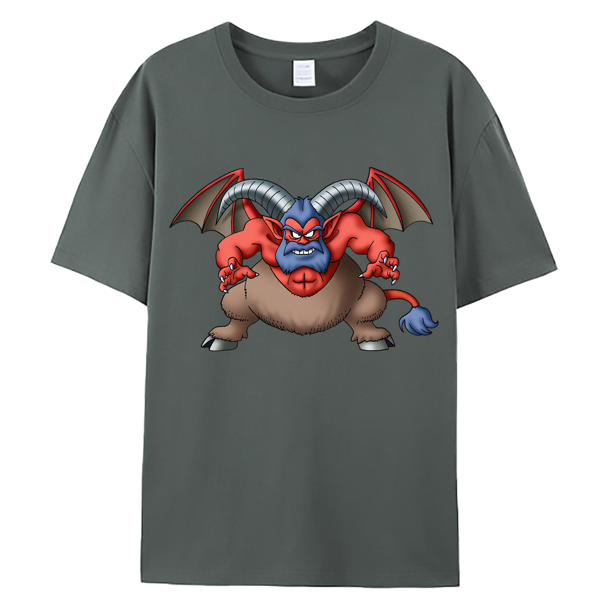（画像用） ドラゴンクエスト Doragon Kuesuto Dragon Quest 綿100％ メンズ半袖Tシャツ｜肌触りやわらか＆通気性